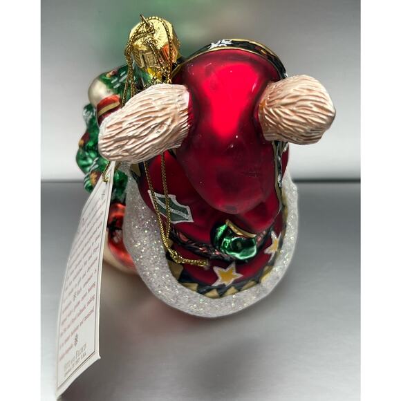 Fitz and Floyd Vintage Blown Glass Ornament LODGE RABBIT In Box - Picture 7 of 10